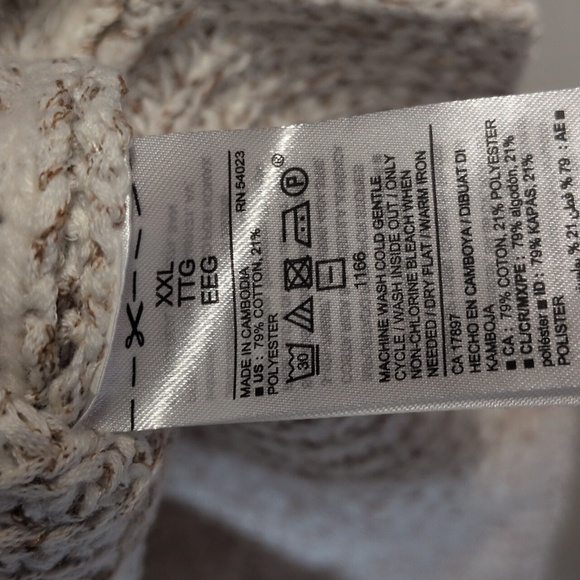 Lightweight Shaker-Stitch Short-Sleeve Sweater Size XXL NWOT - Picture 5 of 7